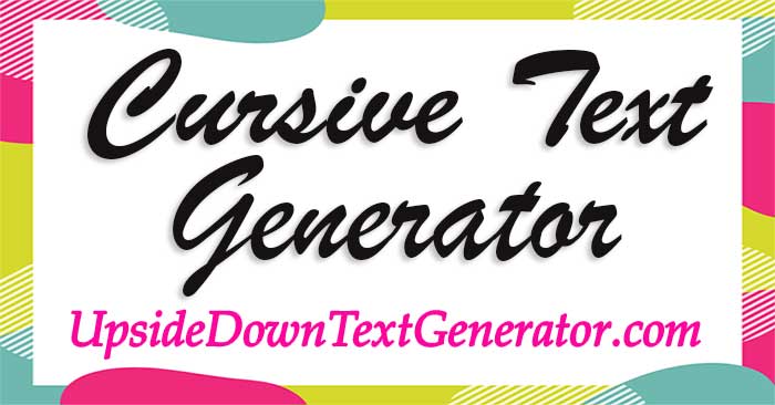 cursive text font generator copy and paste